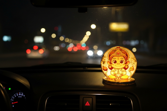 Bal Hanuman Car Dashboard & Office Table Standy – 2 Inch Deep Cast Resin