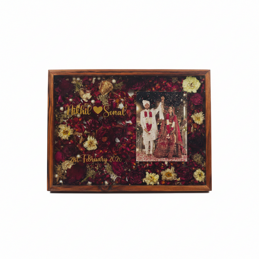 Teakwood Varmala Preservation. 12 x 16 inch