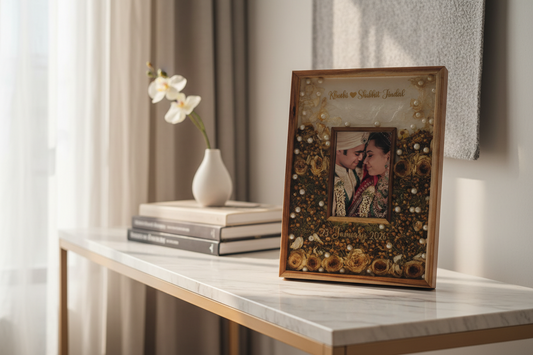 Rectangular Teakwood Varmala Preservation