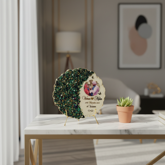 Varmala Preservation Frame in Agate