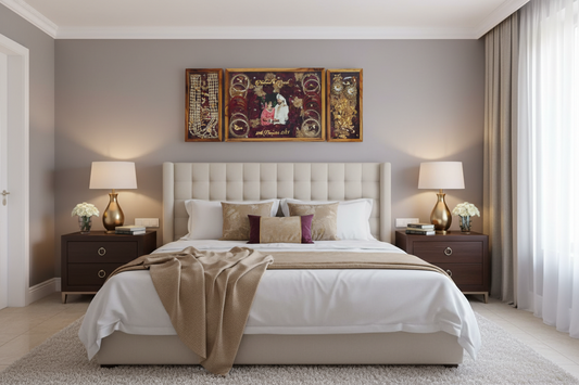 Handcrafted Teakwood Varmala Preservation Frame Set