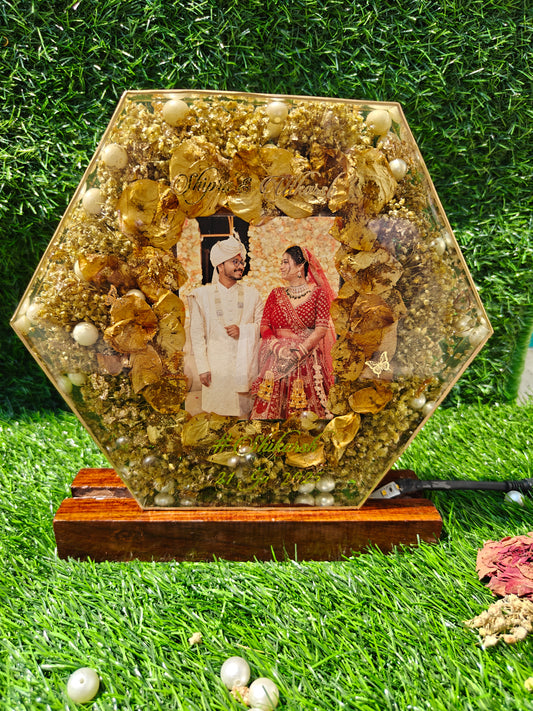 8 inch Hexagon varmala preservation