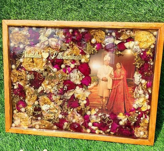 Rectangular Teakwood Varmala Preservation