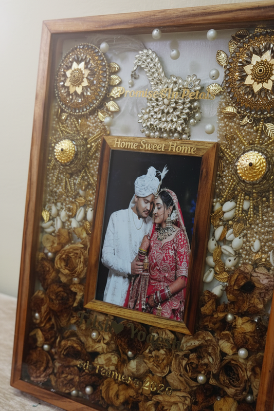 Rectangular Teakwood Varmala Preservation