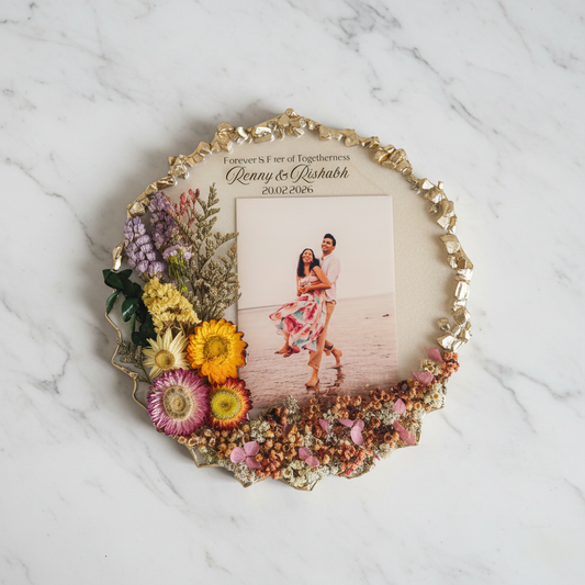 Custom Wedding Frame | Anniversary Gift | Couple Keepsake Frame