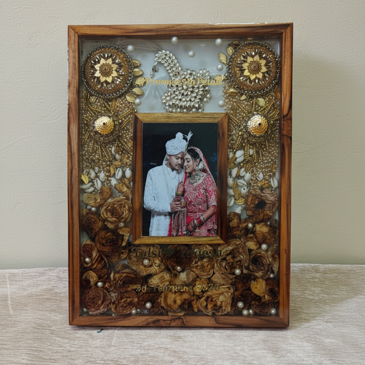 Rectangular Teakwood Varmala Preservation