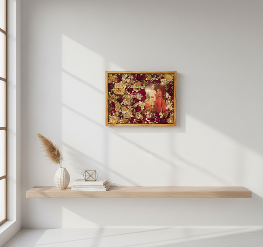 Rectangular Teakwood Varmala Preservation